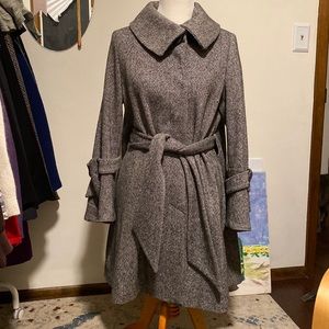 🎉Host Pick🎉 GEORGE SIMONTON Studio midi wool swing jacket. GORGEOUS detailing!